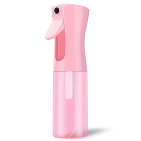 LERPOLOR front view of pink continuous spray bottle shows compact design and portability