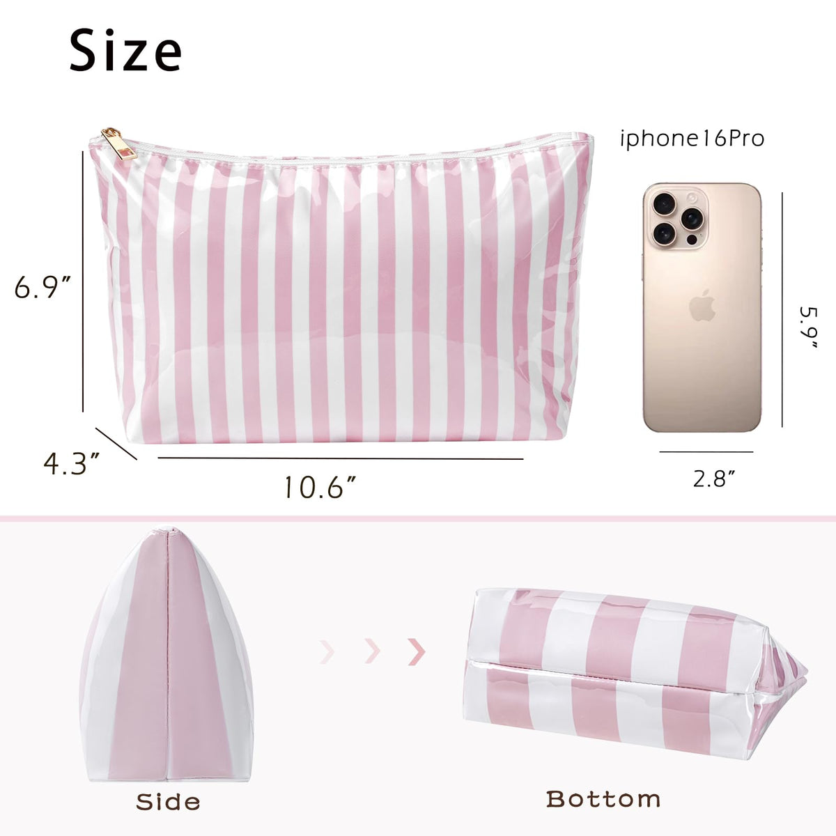Lestikave bag standing upright on flat base for stable storage and easy packing