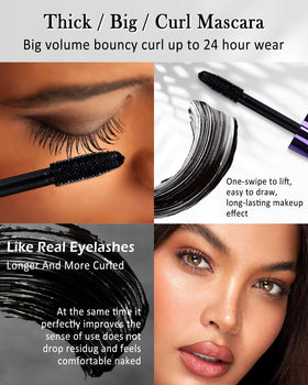 Lestpola mascara texture swiped on skin showing smooth clump-free finish