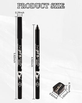 Lestpola pencil inside a makeup bag lifestyle shot showing portable convenience