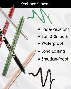 Lestpola peach pencil applied to waterline showing eye-brightening effect for fresh look