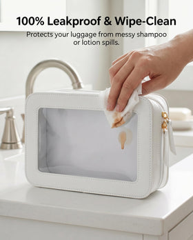 LETGO being wiped clean to show waterproof, easy-to-clean interior