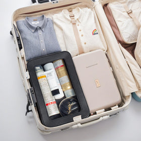 LETGO pouch next to a smartphone to show compact size and portability benefit