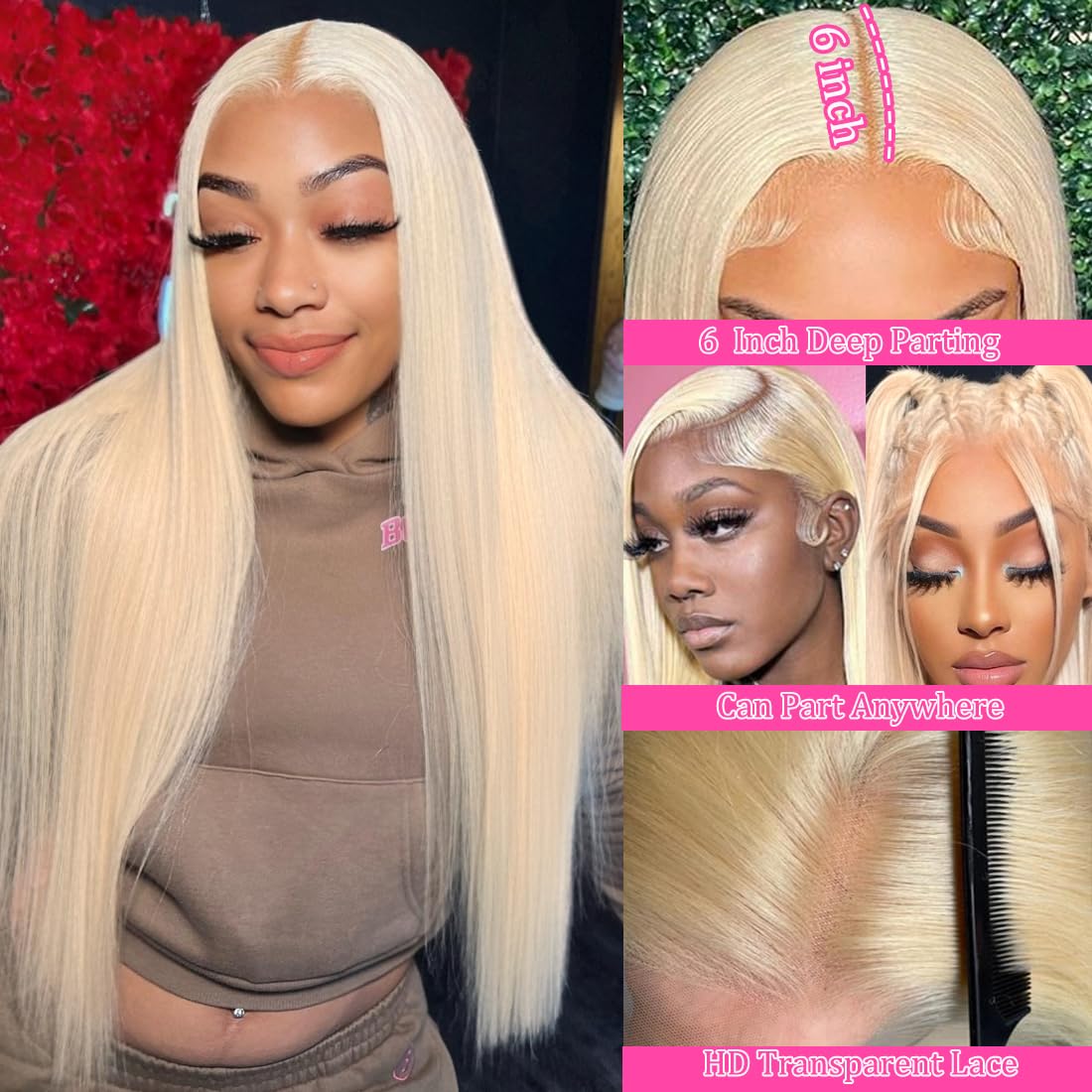 LETMIEO pre-plucked hairline close-up highlighting ready-to-wear realism benefit