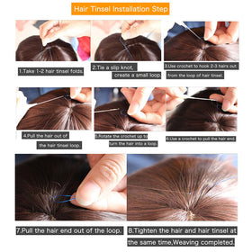 Leuceiy pack contents laid out flat to show 3600 strands and tool
