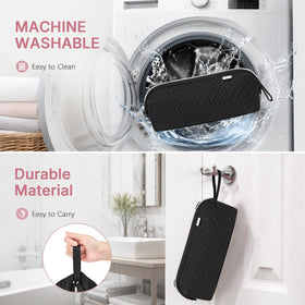 Leudes close-up zipper and handle for easy carrying and secure closure