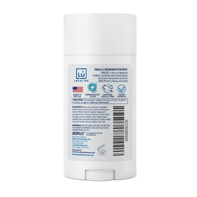 Level Up close-up of smooth stick texture highlighting easy glide and mild feel