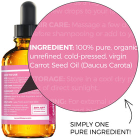Leven Rose amber bottle detail protecting oil quality and extending shelf life
