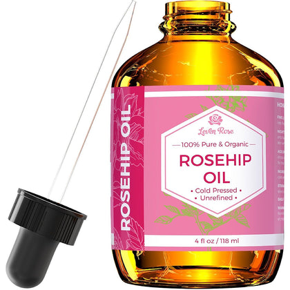 Leven Rose amber bottle front view showing clean single-ingredient benefit