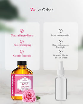 Leven Rose mist used on hair adding shine and lightweight hydration