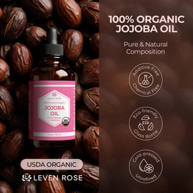 Leven Rose amber glass bottle detail preserving oil freshness