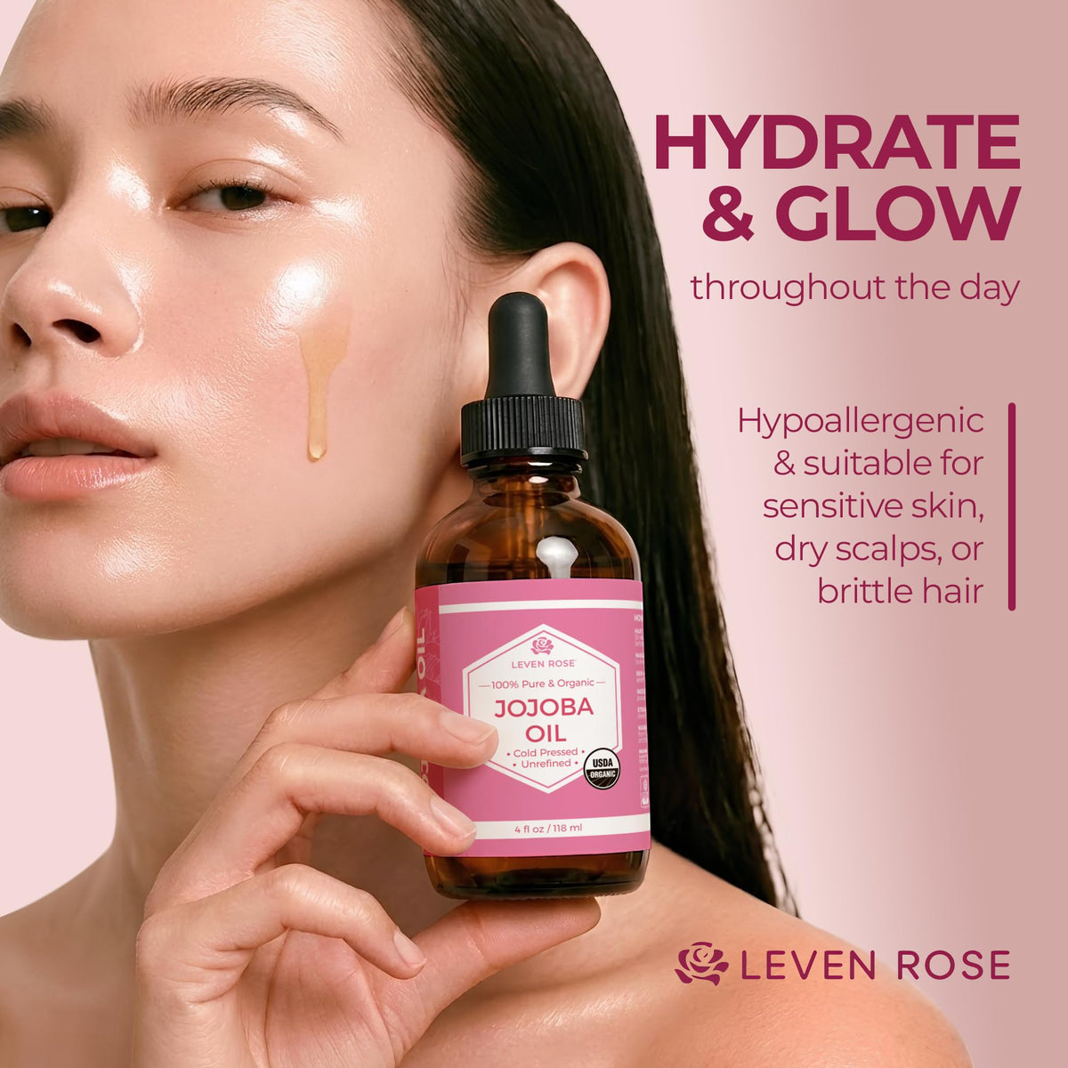 Leven Rose used on beard to soften coarse hair and improve grooming