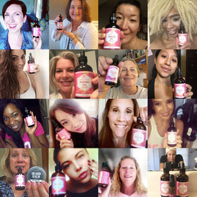 Leven Rose using oil as a hair serum to smooth ends and add shine