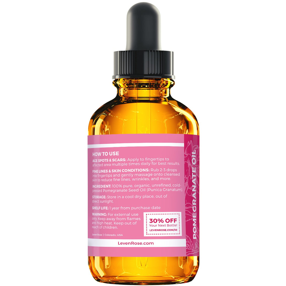 Leven Rose oil texture on skin illustrating quick absorption and nourishment