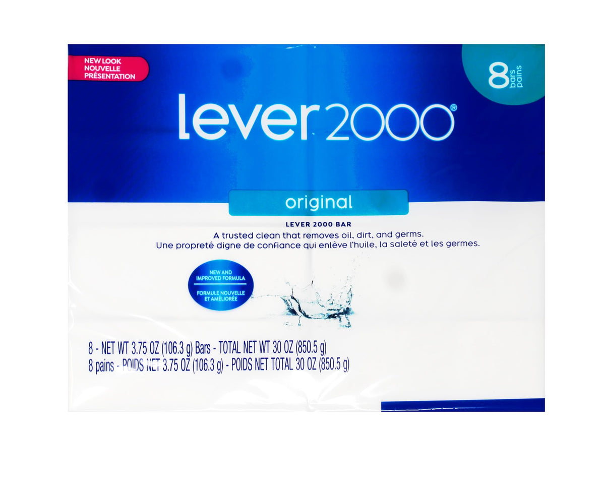 Lever 2000 close-up of bar texture highlighting gentle lather and skin-friendly feel