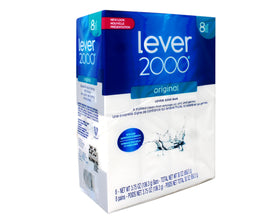 Lever 2000 front packaging showing eight bars and clear branding for reliable clean