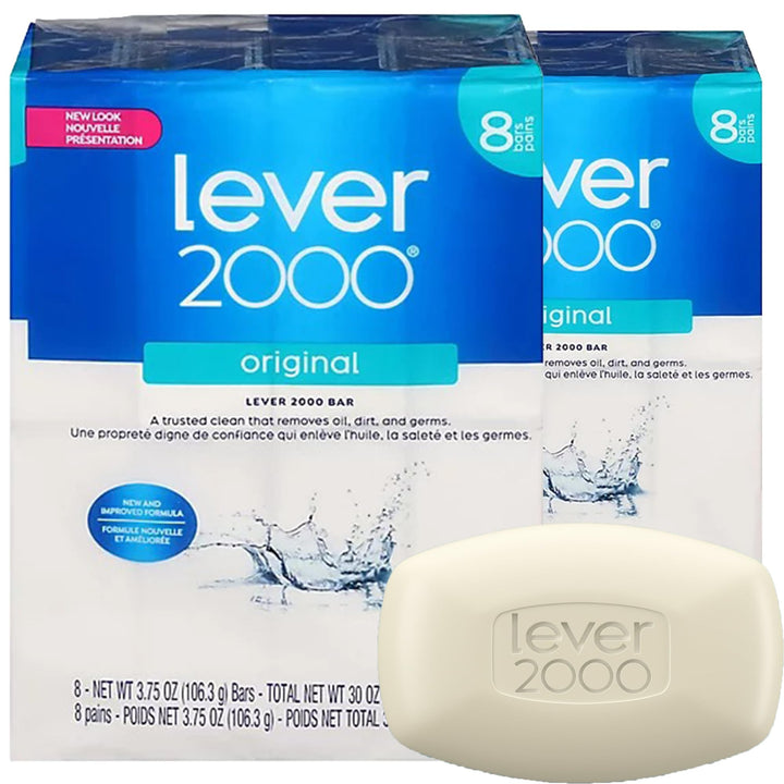Lever 2000 front packaging showing multiple bars and clear sizing benefit