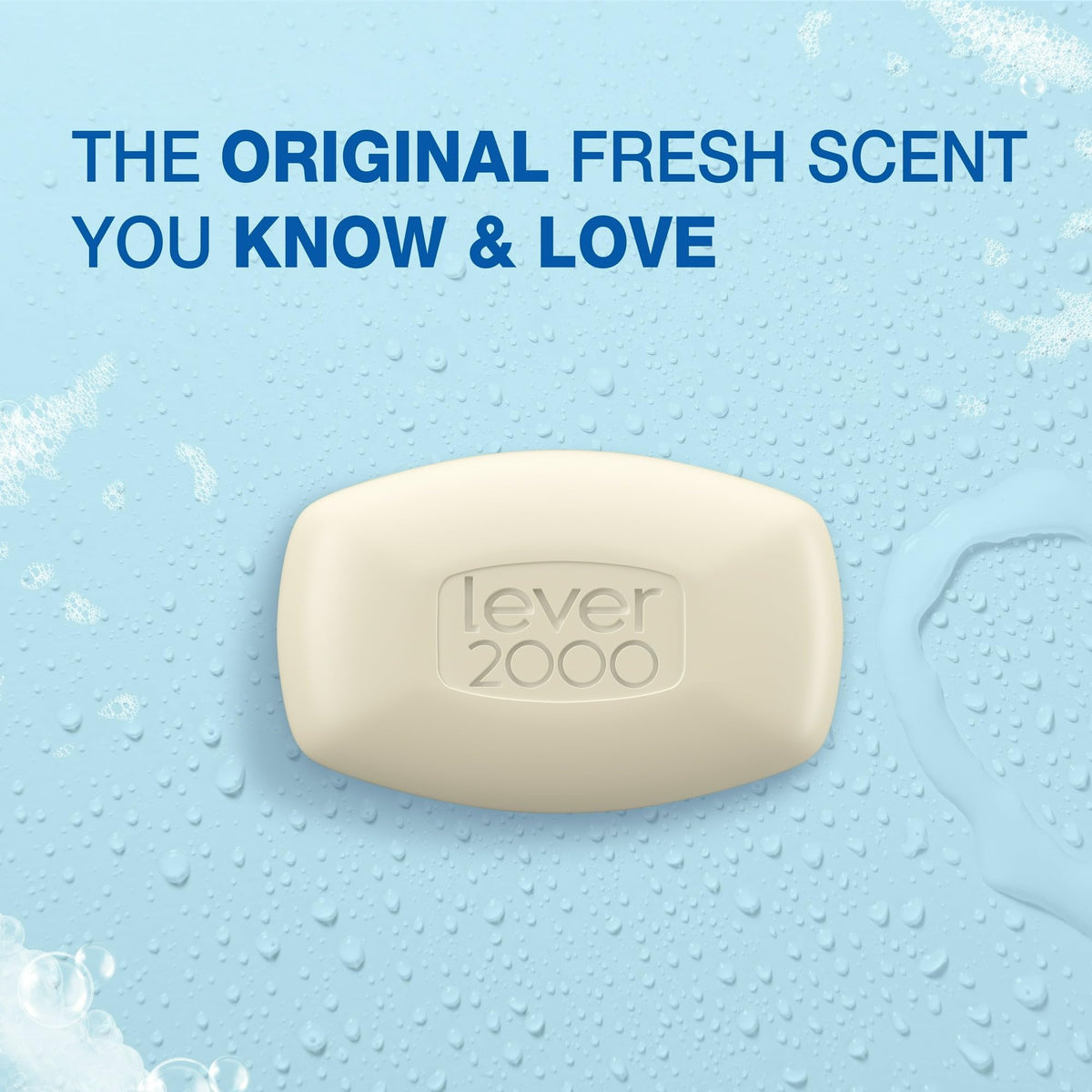 Lever 2000 thick lather texture demonstrating effective cleansing foam