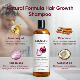 Lexenic Excalvo back label close-up listing botanical ingredients and usage instructions