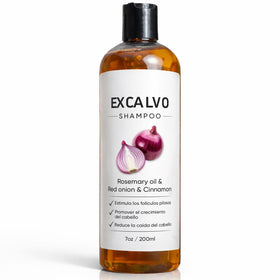 Lexenic Excalvo front packaging showing bottle and branding, highlights natural formula benefits
