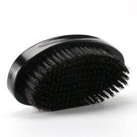 LexRory close-up of natural boar bristles smoothing hair and adding shine