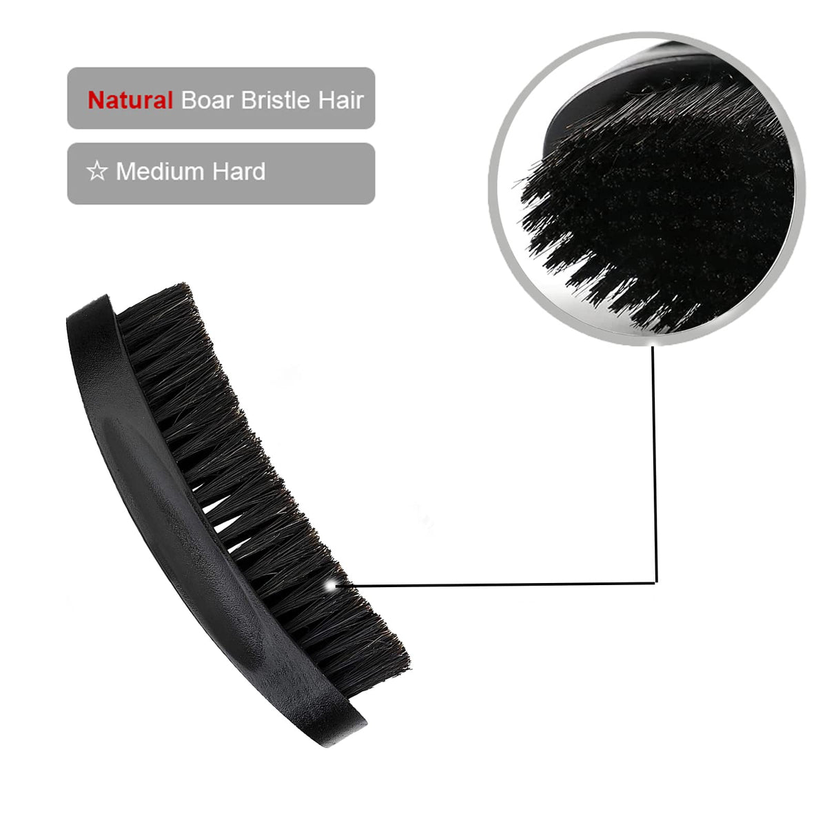 LexRory brush held in hand for scale showing compact travel-friendly size