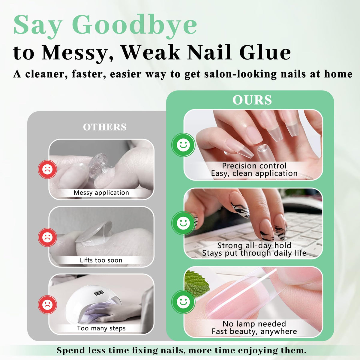 LEYKOSH semi-solid gel texture displayed to show drip-free control
