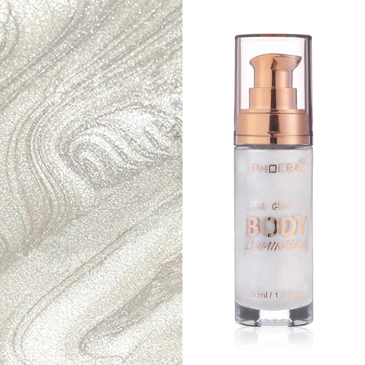 Lezero liquid texture close-up showing lightweight sheen and hydration