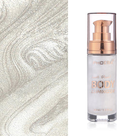 Lezero liquid texture close-up showing lightweight sheen and hydration