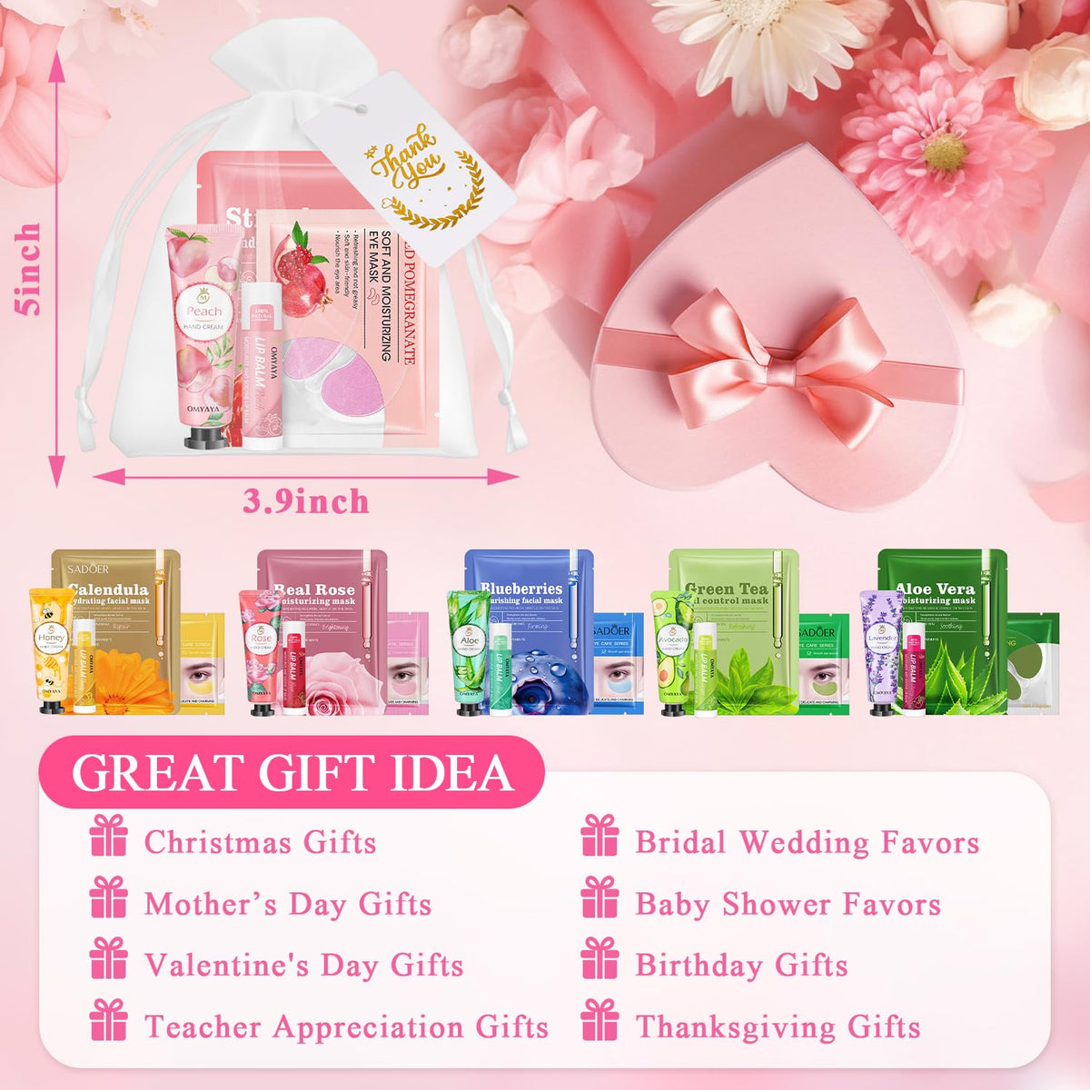 LFENYIGI organza bags and thank-you cards ready for elegant presentation