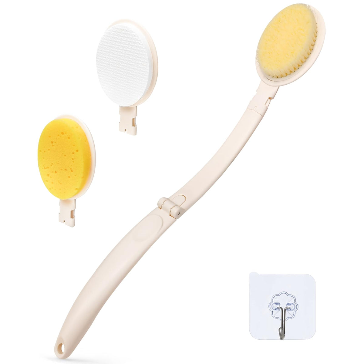 LFJ long-handle brush front view showing full set and convenience
