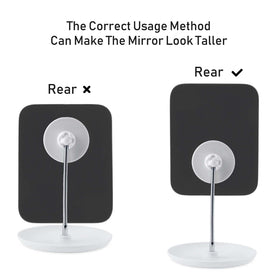 LFOYOU mirror rotated 360 degrees demonstrating portrait and landscape positioning benefit