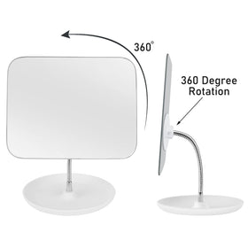 LFOYOU mirror on a bedroom vanity with cosmetics showing stylish everyday use benefit