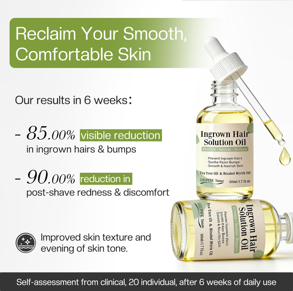 LHOPEBK Nature serum texture pouring droplets demonstrating fast absorption