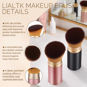 LIALTK applying liquid foundation for smooth, natural skin finish