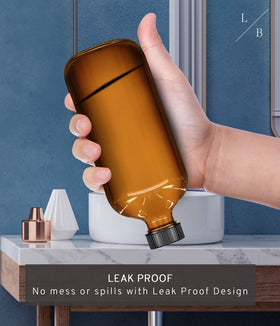 LiBa bottle held in hand showing 16 oz scale and ergonomic handling benefit