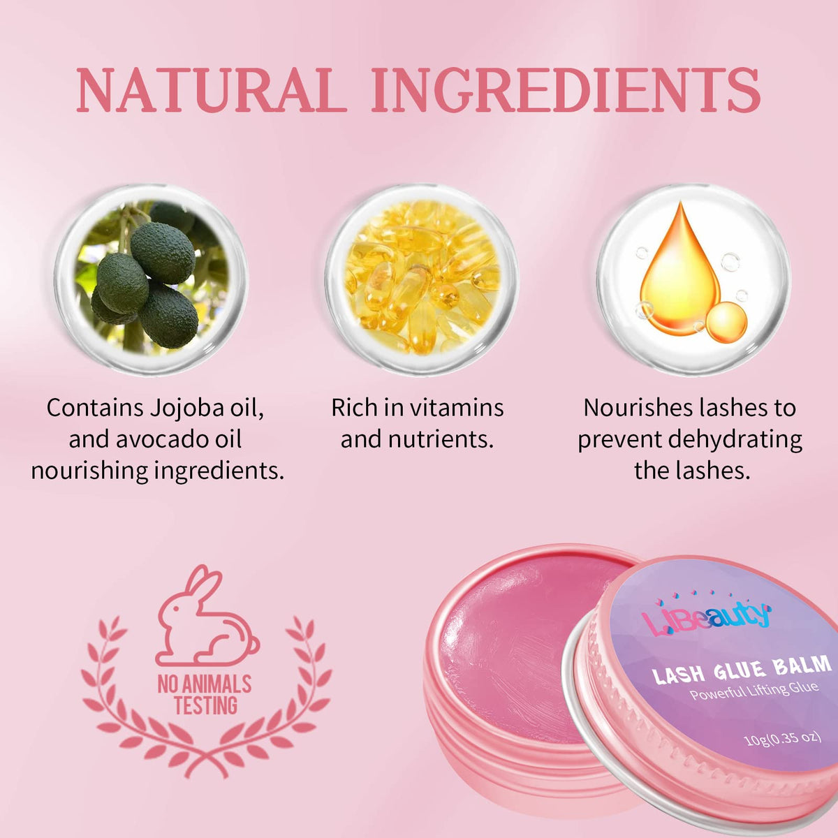 Libeauty balm applied on silicone shield for secure hold