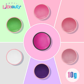 Libeauty rinsing demonstration showing water-soluble removal with no sticky residue