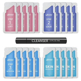 Libeauty front packaging showing kit contents for easy at-home lifts