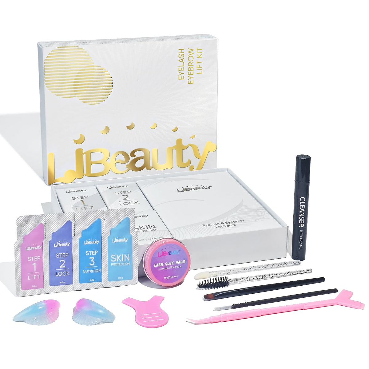Libeauty front packaging showing kit contents and benefits