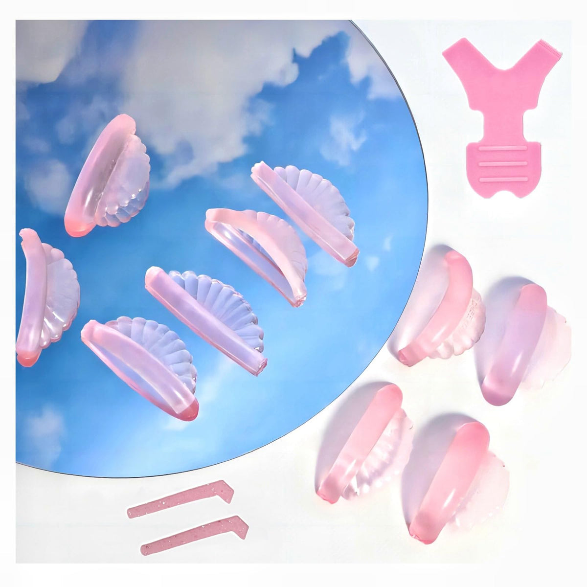 Liber Beauty front packaging showing five soft silicone shields and branding comfort