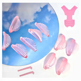 Liber Beauty front packaging showing five soft silicone shields and branding comfort