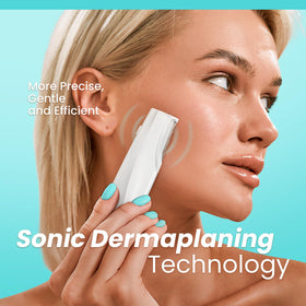Liberex close-up of sharp dermablade edge for hygienic precise exfoliation
