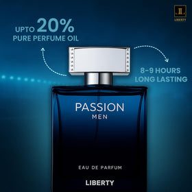 Liberty Luxury Passion closeup of cap and spray indicating refined detail and easy use