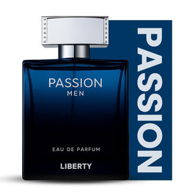 Liberty Luxury Passion front bottle showing label and sleek design for confident wear