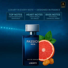 Liberty Luxury Passion packaging and box highlighting premium gift-ready presentation