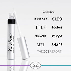 LiBrow on model in lifestyle setting highlighting natural-looking brow enhancement