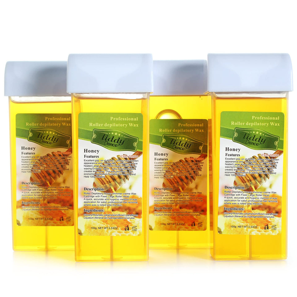 liddy Dance front packaging showing four honey wax cartridges and benefits