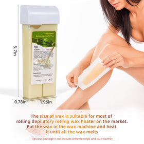 liddy Dance close-up of transparent milk roll-on wax texture highlighting smooth application
