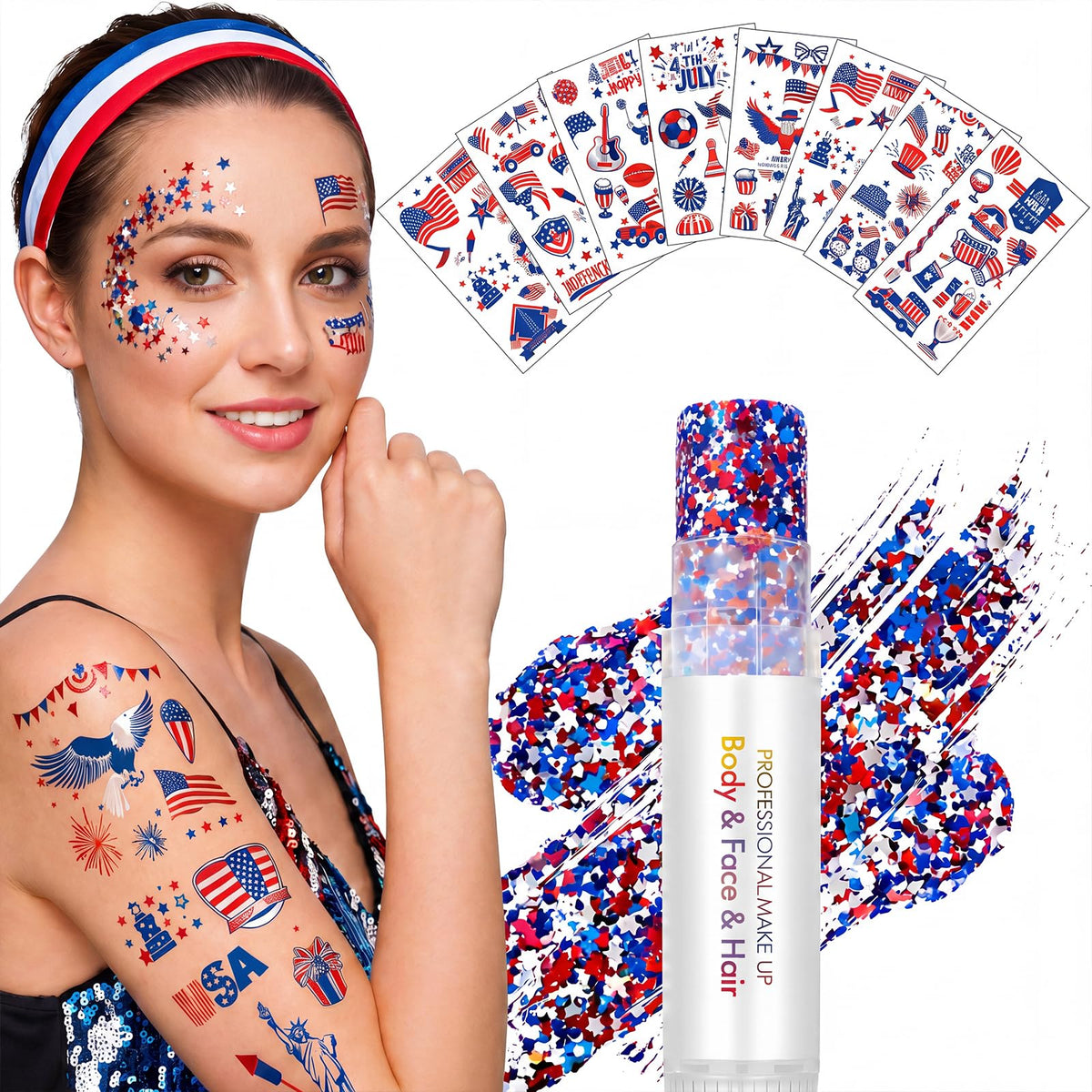 LIDODO front packaging showing full patriotic kit and benefits